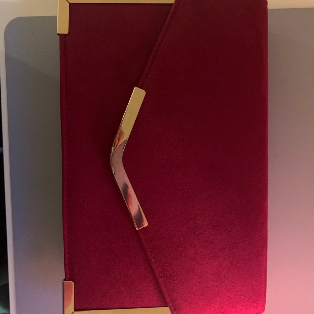 Suede handbag